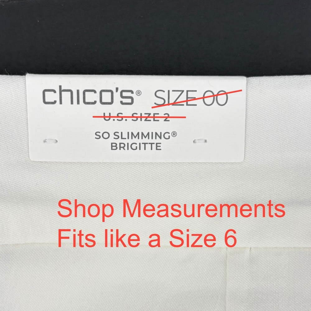 Chico's Brigitte Shorts Size 6 White So Slimming Bermuda Pull On Classic Preppy - Picture 5 of 8
